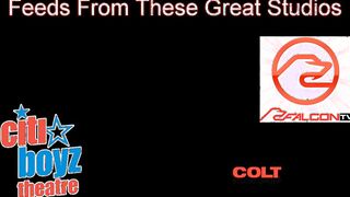 Orson spits on his cock and begins stroking it slowly