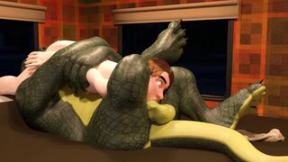 Helpful Host - Gator Dad shows human his RV