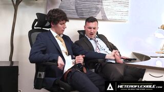HETEROFLEXIBLE - Straight Cristiano Jerks Off His Boss Derek Kage & Does As He Wants For Promotion