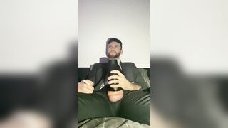 Smoking and Fleshlight Fucking in Suit (PART 2)