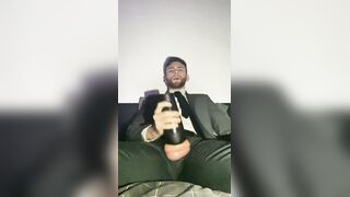 Smoking and Fleshlight Fucking in Suit (PART 2)