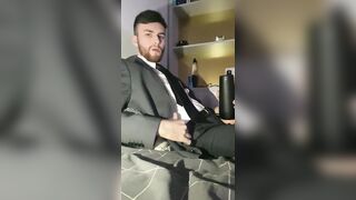 Smoking and Fleshlight Fucking in Suit (PART 1)