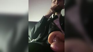 Smoking and Fleshlight Fucking in Suit (PART 1)