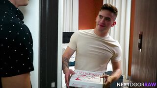 Delivery Guy Gives His Pepperoni To Hunk Client - Trevor Brooks, Ben Masters - NextDoorRaw