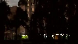 masturbate outside while the city wakes up