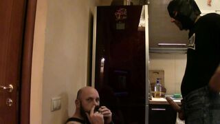 ANGRY SKINHEAD SKULLFUCK very HARD in the THROAT with a BIG FAT DICK and CUM on my BEARD