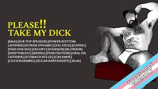 [Audio] Top Begs You To Take His XXL Dick