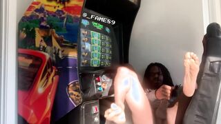KingFame stroking on Arcade Game