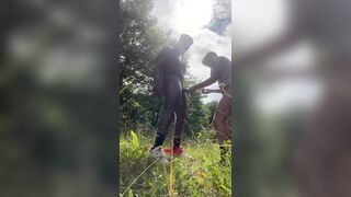 BBC Cruising Outside Bareback Creampie