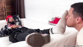 Dan Edwards Nuzzles And Eats Diablo Handsome Naked Soles