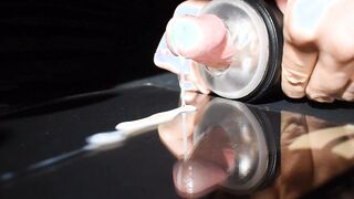 Additional slow-maneuverability jizz shot from fleslight