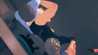 Persona five Yaoi - Ryuji Sakamoto in middle of a three-way