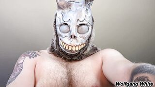 HOODED STUD POKES YOU - Scary Bunny Halloween BottomPOV ASMR Boning