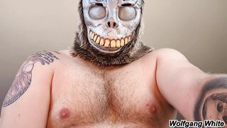 HOODED STUD POKES YOU - Scary Bunny Halloween BottomPOV ASMR Boning