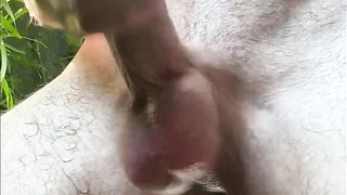 urinate on self, wank large meatpipe, finger butt, filthy chat and takes a douche