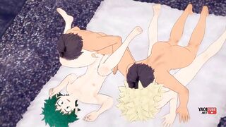 Boku No Hero Academia Yaoi - Intercourse Bakugou and Deku are nailed