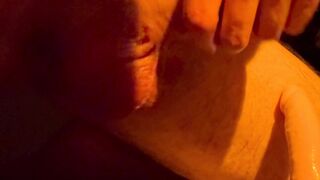 Cuming on my Fake penis and railing it right after