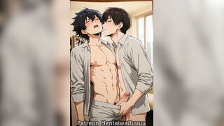 Reddening Anime Bottoms Fuckpole Gets Taunted By Superior Top