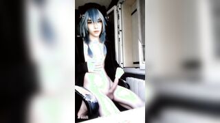 Homo Femboy have fun with his abdomen & beefstick