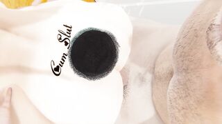 Femboy Yaoi - a rabbit femboy is screwed by a huge guy