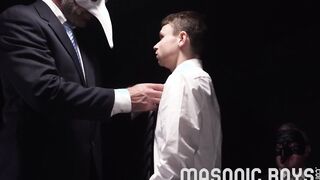 MasonicBoys - Uncertain dude opens up fuck hole and gets bred before dad cult