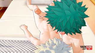 My Hero Academia Yaoi - Deku Hand job to Bakugo