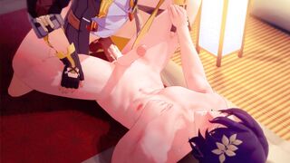 Dr.Ratio drilled by Caelus - Honkai Starlet Ride Yaoi Cartoon