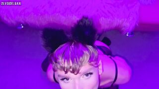 Compilation of Femboy Kai in Make-up getting his Booty and Pretty Face Plumbed by Macho Zilv