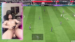 Seba Valentino gets pummeled by a fuck stick machine while scoring a purpose in FIFA