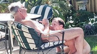 Father Jay Taylor gets backyard Bj