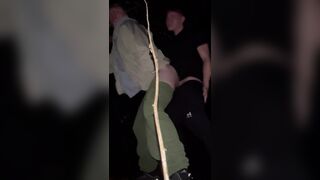 Blondie Youngster gets Assfucking Internal cumshot in the Forest While Cruising