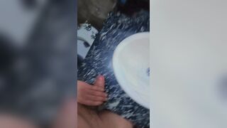 Crazy in the douche with smacking and jizz shot
