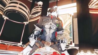 boothill x argenti - honkai starlet ride yaoi toon