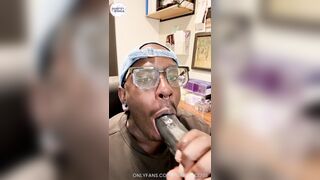 Gag the Fag BIG BLACK COCK Fake penis