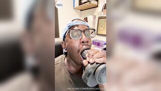 Gag the Fag BIG BLACK COCK Fake penis