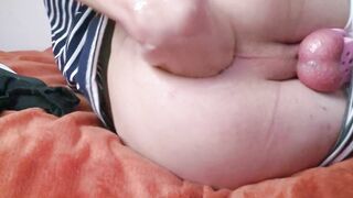 femboy is attempting handballing for the first-ever time