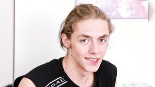 Nice Czech lengthy-haired guy with good-sized boner