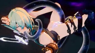 Anaxa Penetrated By Monster - Honkai Starlet Ride