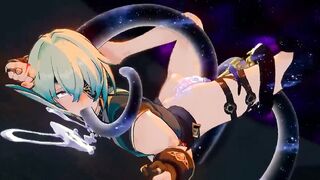 Anaxa Penetrated By Monster - Honkai Starlet Ride