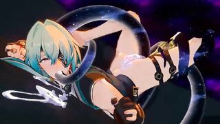 Anaxa Penetrated By Monster - Honkai Starlet Ride