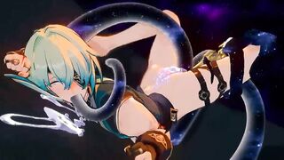 Anaxa Penetrated By Monster - Honkai Starlet Ride