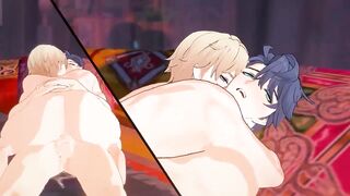 gerald x sampo - honkai starlet ride yaoi anime r34