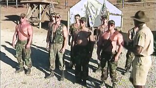 MILITARY MUSCLE- Sergeant Orders Folks to Undress Bare