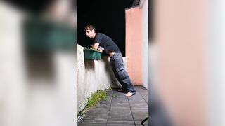 Masculine Piss Desperation in Public