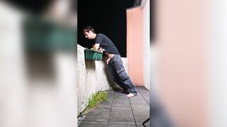 Masculine Piss Desperation in Public