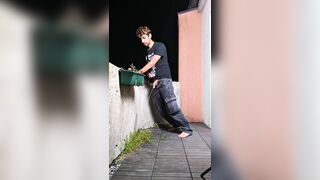 Masculine Piss Desperation in Public