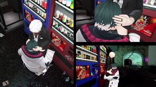 Lovemaking inbetween a host and a client outside the bar VR / English subtitles