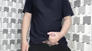 stunning fellow frolicking with soap in the shower part two