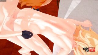 Genshin Influence Yaoi - Tartaglia rock-hard lovemaking with Aether