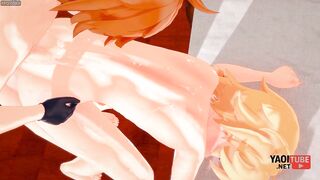 Genshin Influence Yaoi - Tartaglia rock-hard lovemaking with Aether